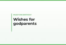 Milestone birthday wishes for godparents in your own words — for a godmother, for a godfather, and from a grown-up godchild